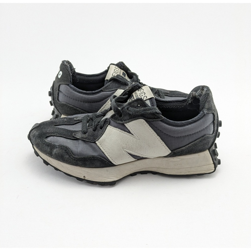 Unisex New Balance 327 + Figs Black White Running Shoes U327FB Size 5.5M 7W